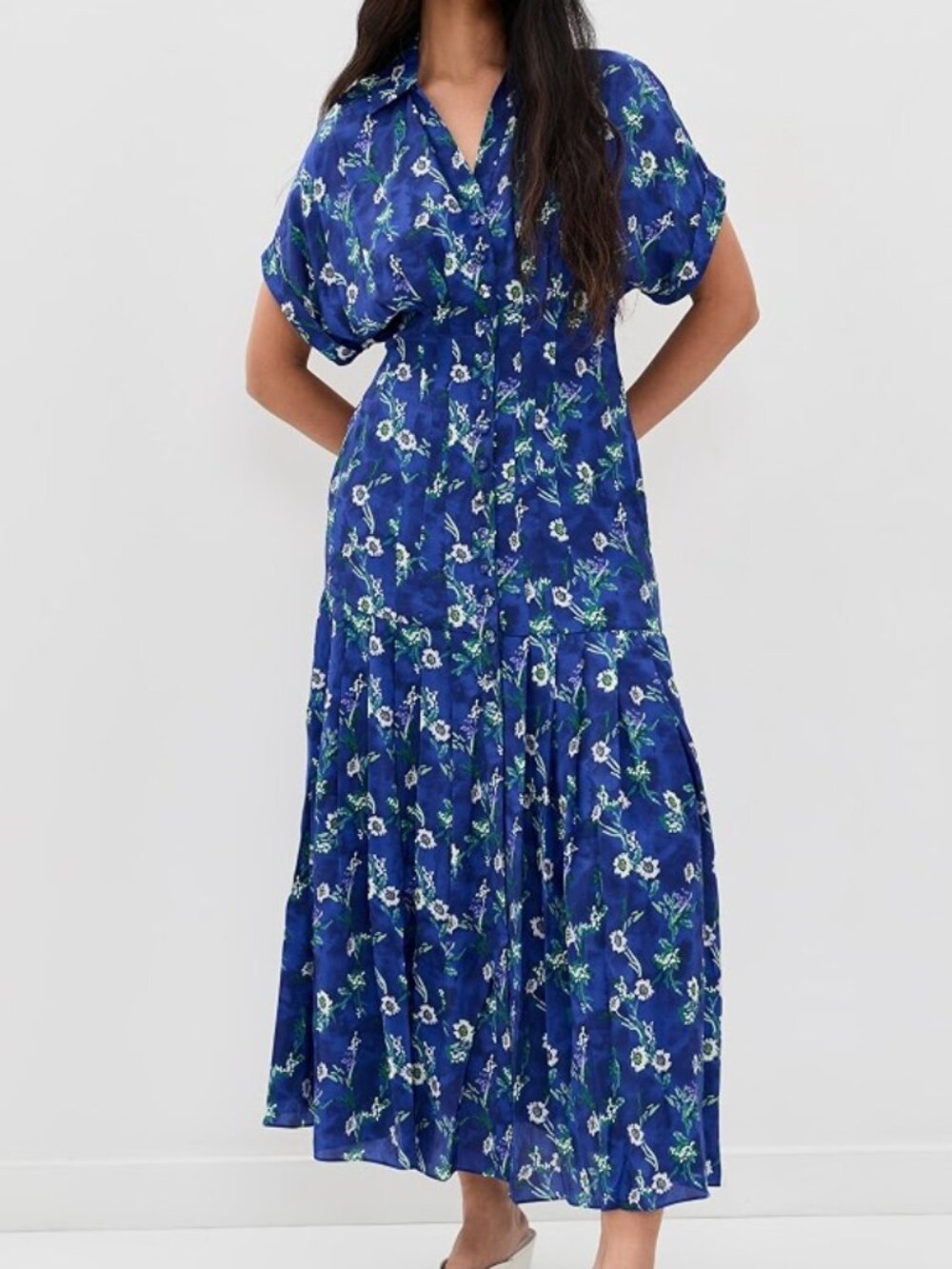 SALONI Riya Silk Dress (Size US4/UK8) NWT